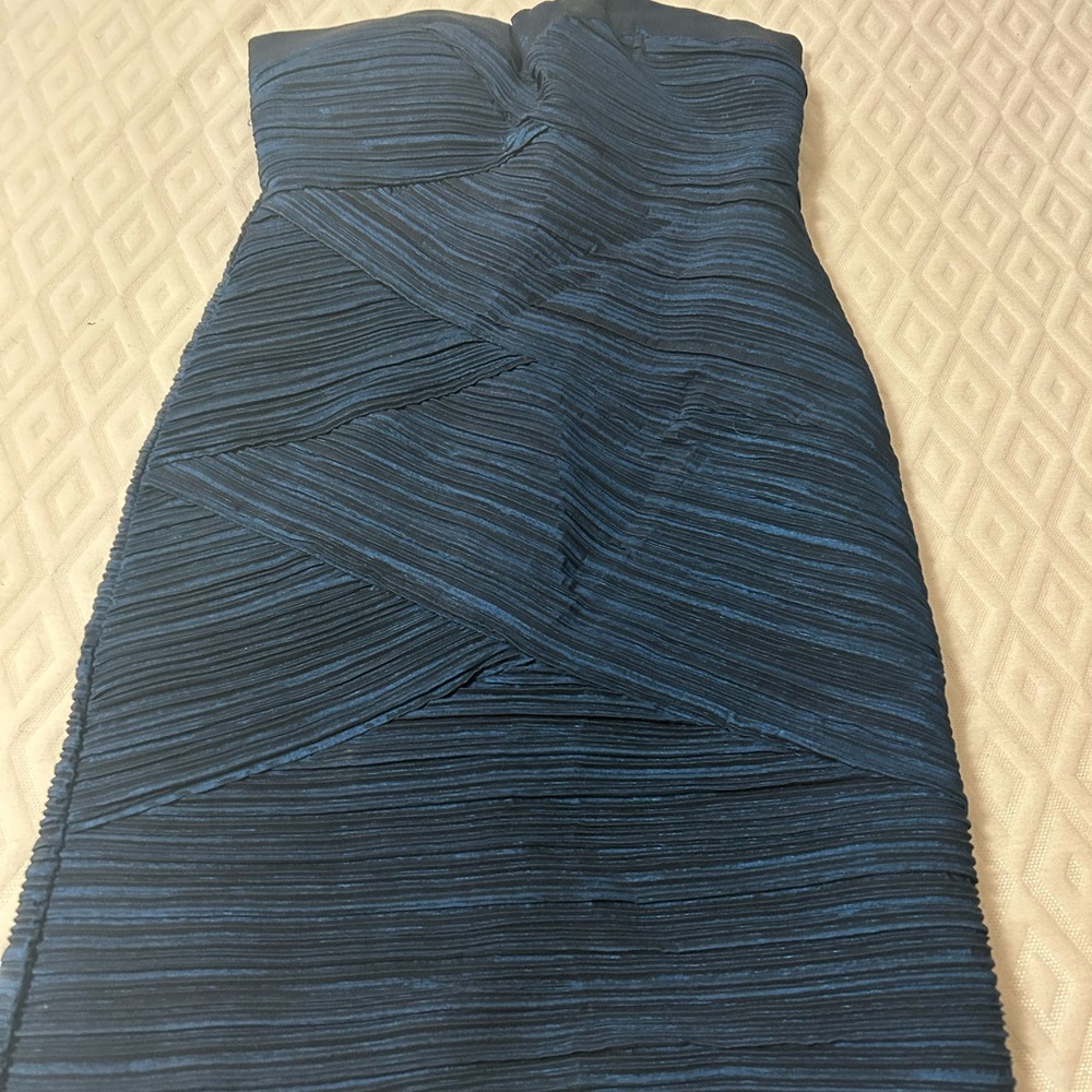 Forever 21 Navy Strapless Dress